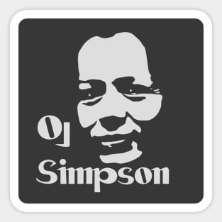 Oj Simpson Sticker